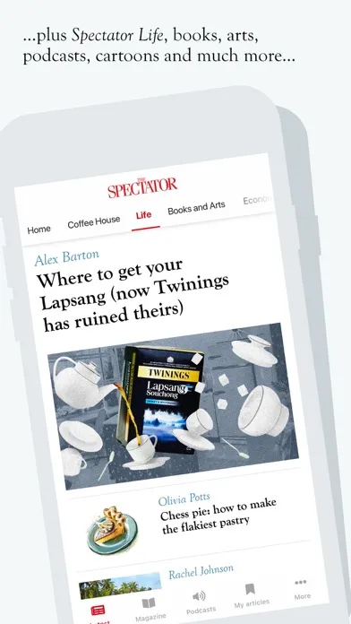 Capturas de pantalla de The Spectator Magazine