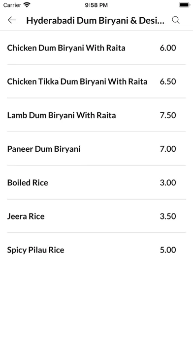 Ảnh chụp màn hình của Spicy Wok