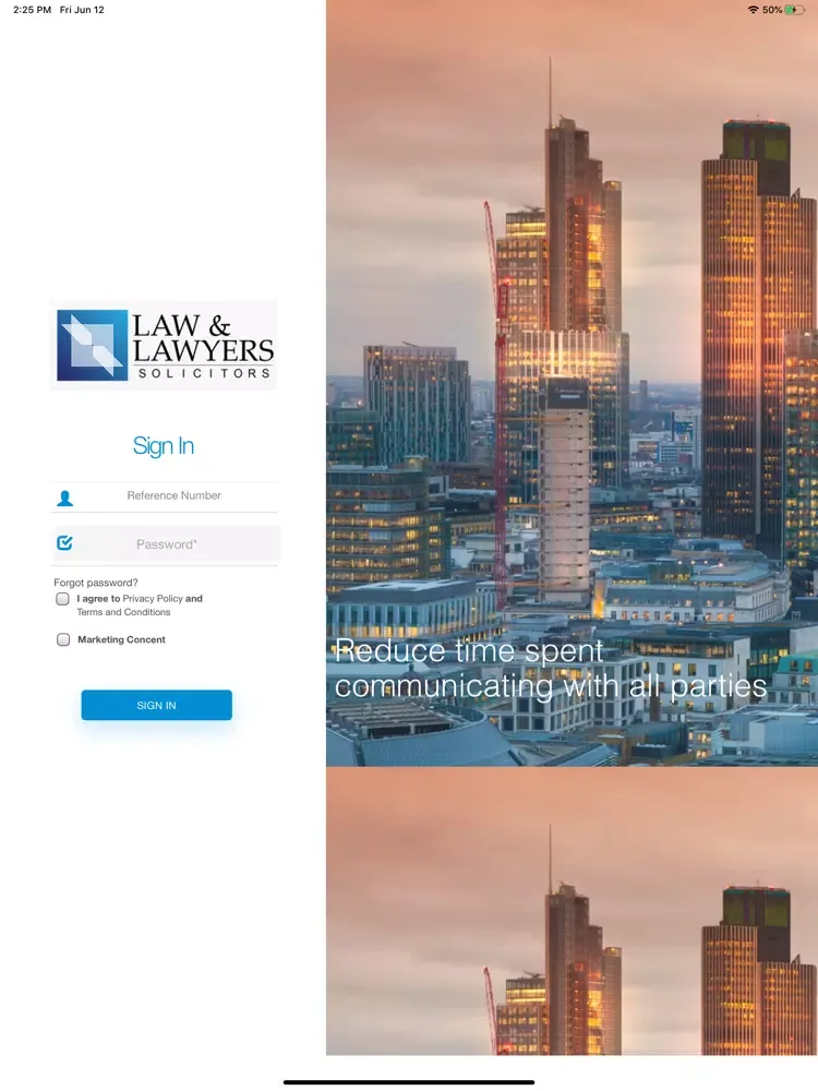 تصاویر Law and Lawyers Solicitors iPad 