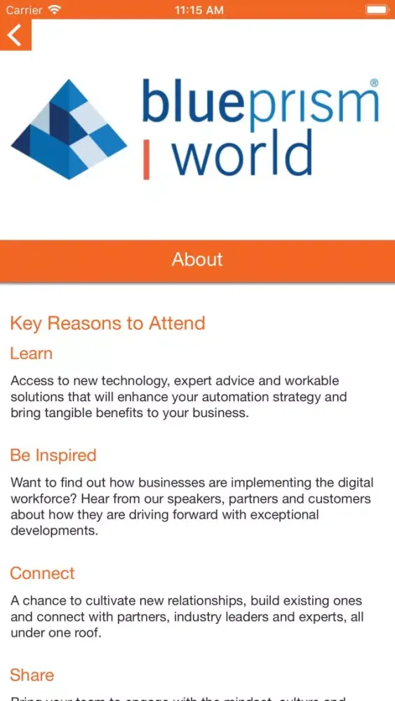 Blue Prism World 2019 Screenshots