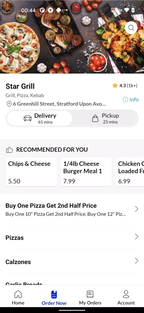 Capturas de tela do Star Grill