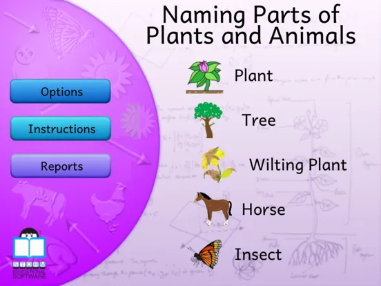 Naming Plant&Animal Parts Lite iPad  स्क्रीनशॉट