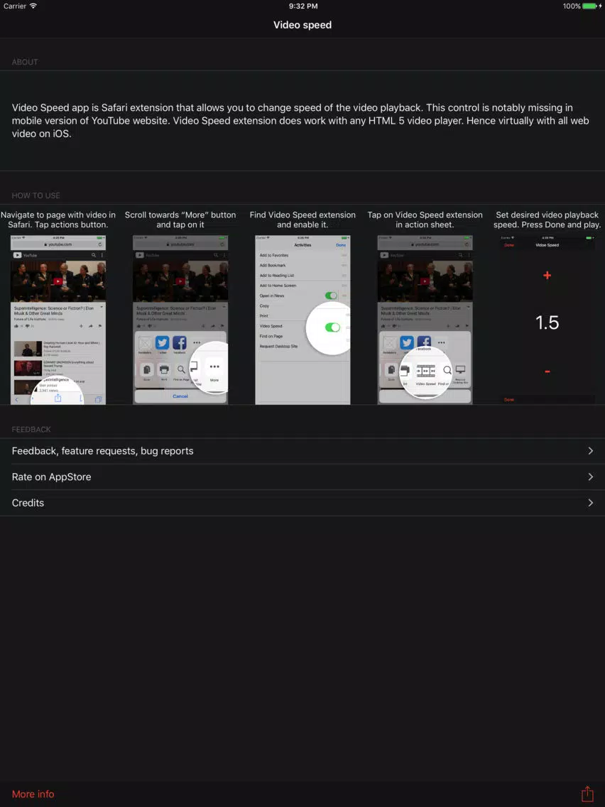 Video Speed iPad 应用截图