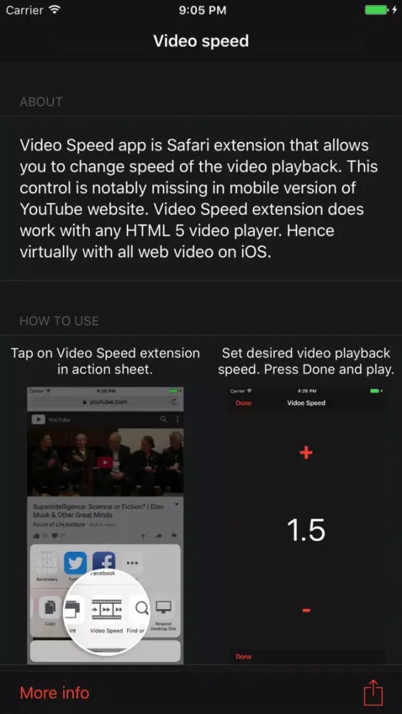 Video Speed スクリーンショット
