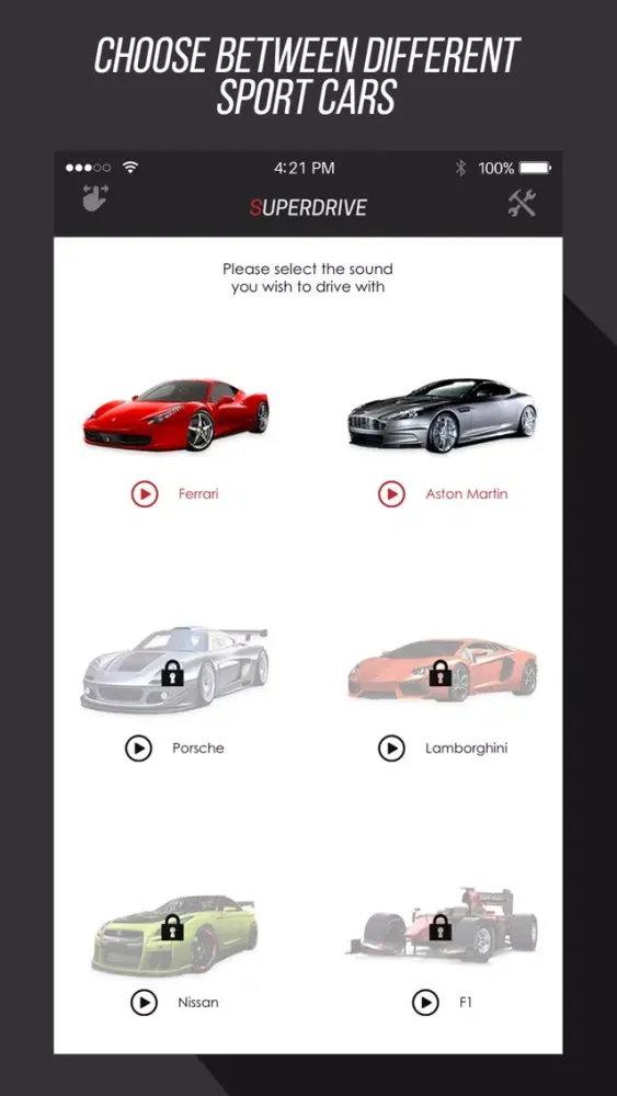 Скриншоты Superdrive: Engine Car Sounds