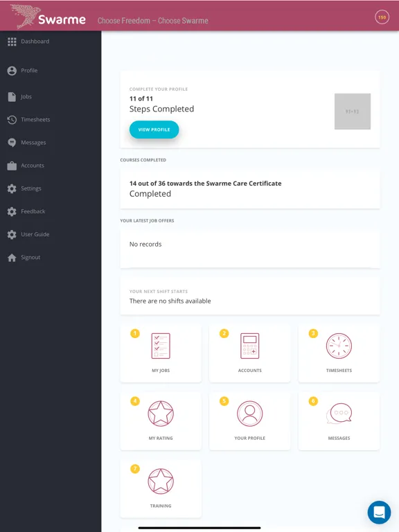Capturas de pantalla de Swarme - The Temp Worker App iPad 