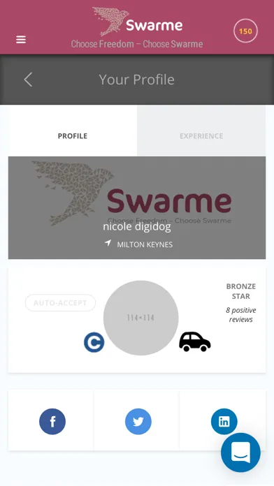 Capturas de pantalla de Swarme - The Temp Worker App