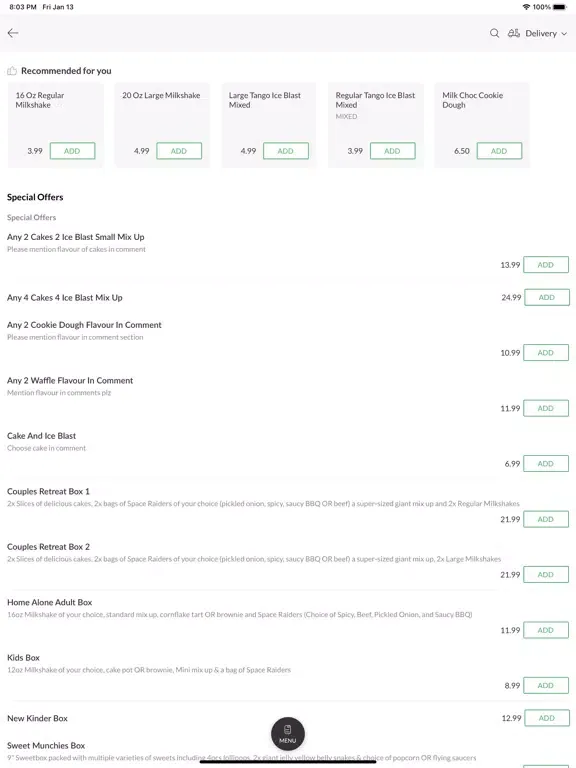 Sweet Munchies Redcar iPad 应用截图