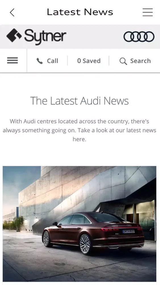 Tangkapan layar Sytner Audi Club