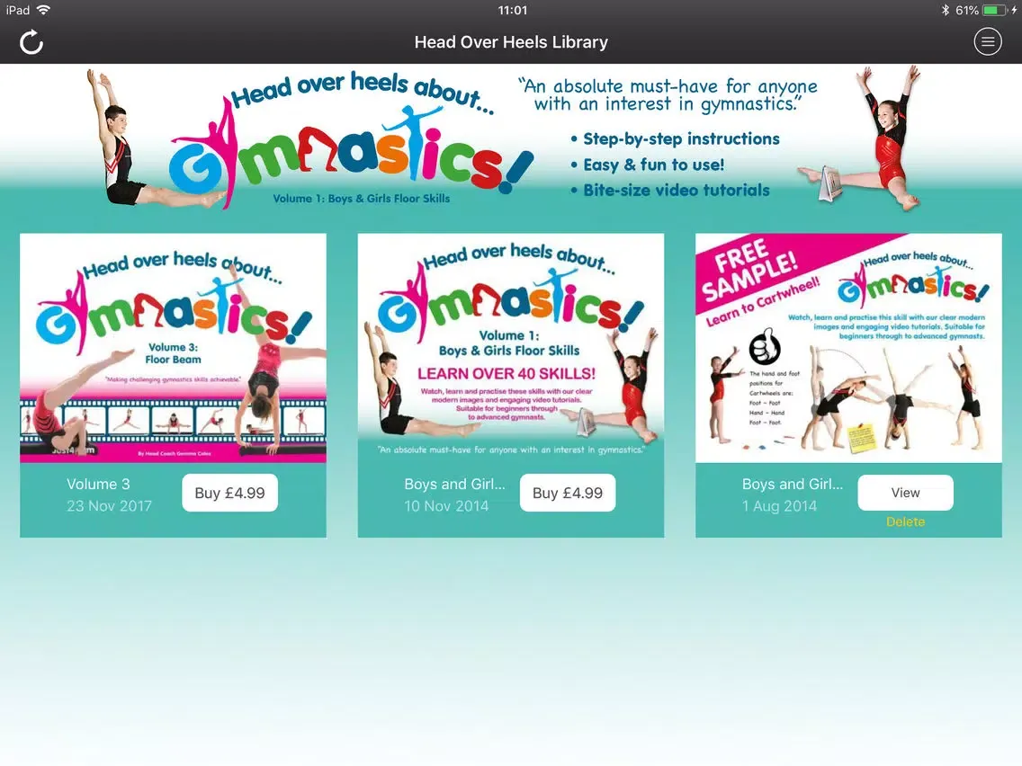 Captures d'écran de Head Over Heels Gymnastics iPad 