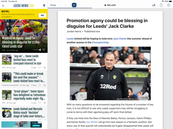 Capturas de tela do FN365 - Leeds Edition iPad 