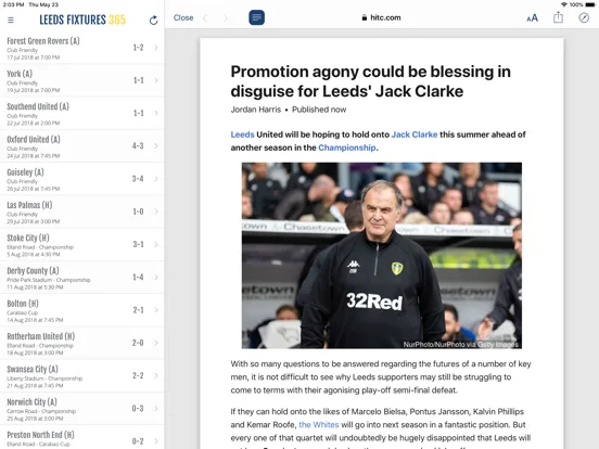 Capturas de tela do FN365 - Leeds Edition iPad 
