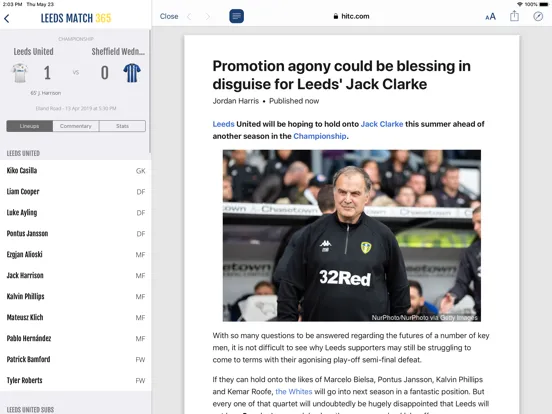 Capturas de tela do FN365 - Leeds Edition iPad 