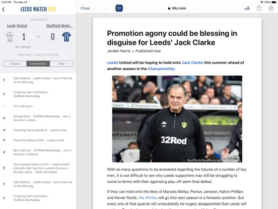 Capturas de tela do FN365 - Leeds Edition iPad 