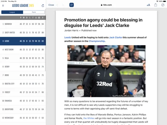 Capturas de tela do FN365 - Leeds Edition iPad 