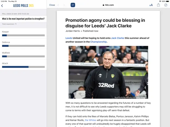 Capturas de tela do FN365 - Leeds Edition iPad 