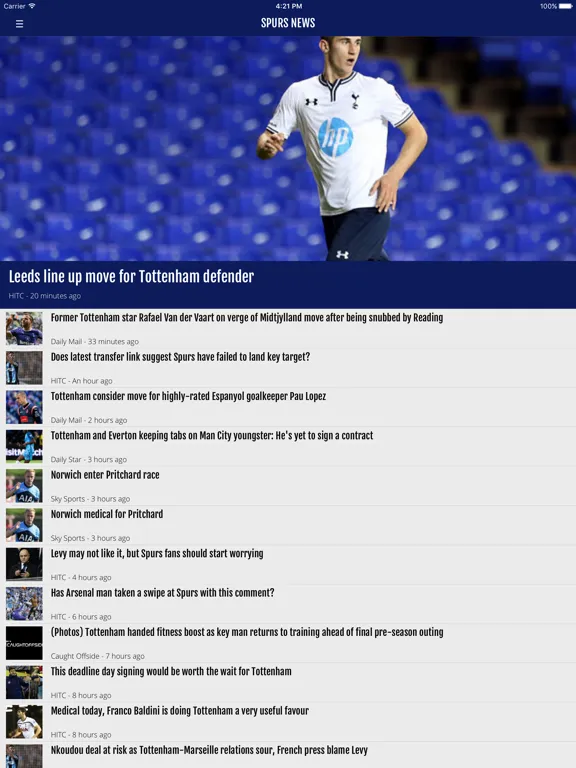FN365 - Spurs News Edition iPad  Screenshots