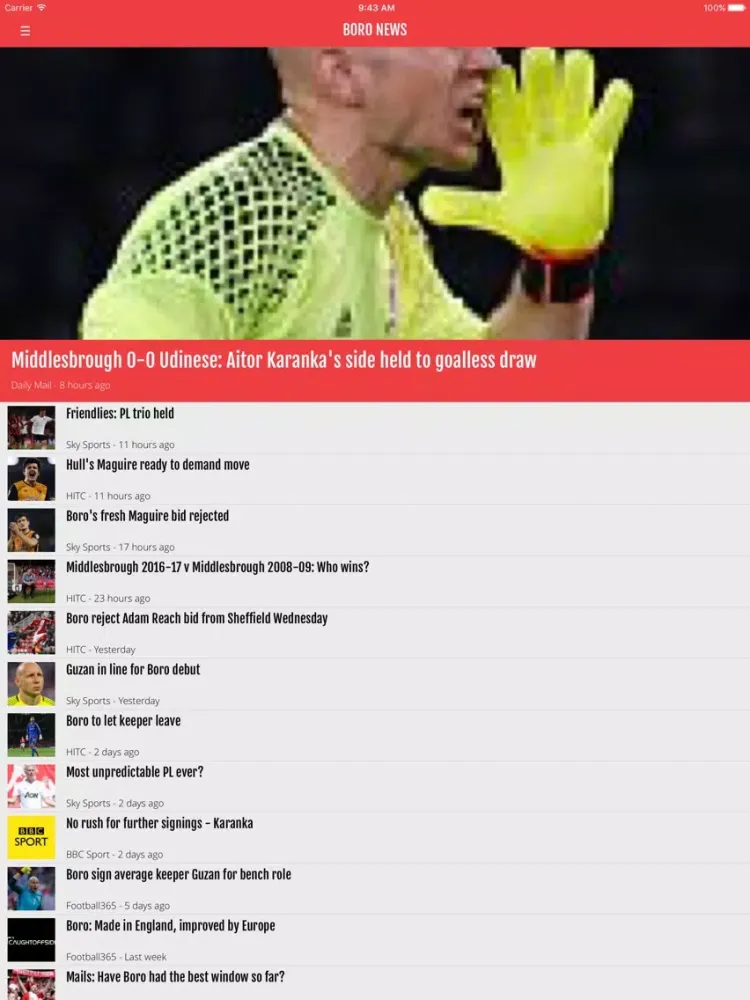 FN365 - Boro News Edition iPad  Ekran Görüntüleri