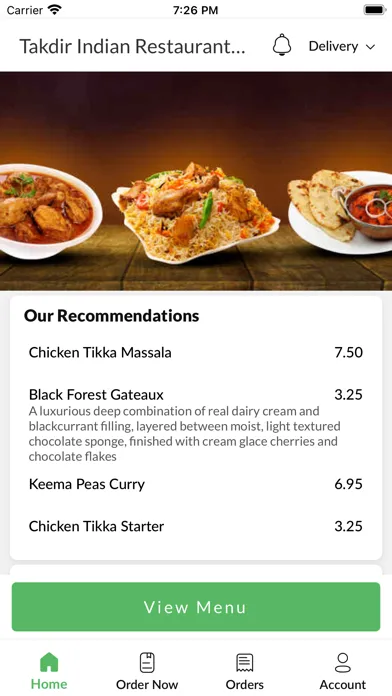 Zrzuty ekranu TakdirindianRestaurant&Banquet