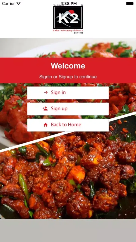 K2 Wimbledon Indian Takeaway Screenshots