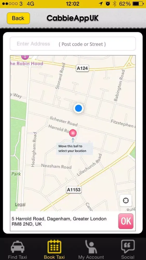 Captures d'écran de CabbieAppUK (Passenger's free booking App)