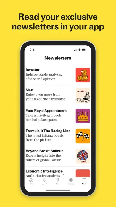 Capturas de pantalla de The Telegraph: UK & World News