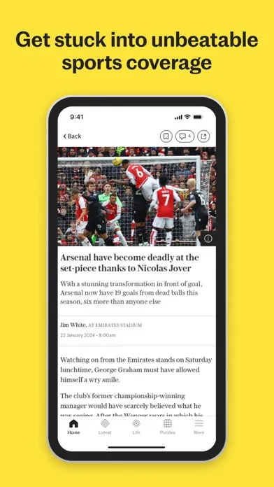 Capturas de pantalla de The Telegraph: UK & World News