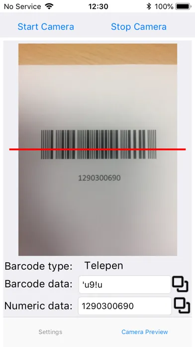 Captures d'écran de Telepen Scanner