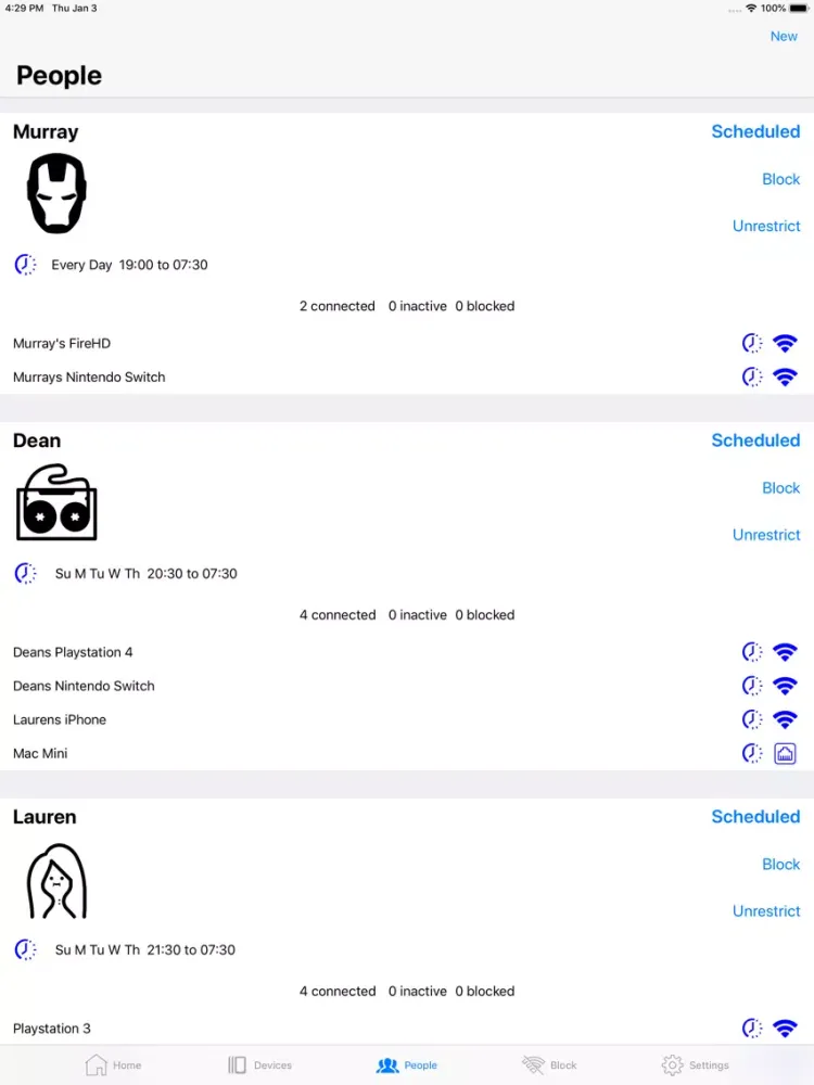 WiFi Billion Router App iPad  سکرین شاٹس