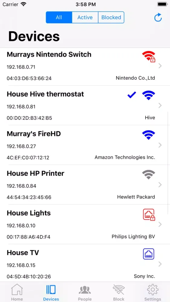 WiFi Billion Router App سکرین شاٹس