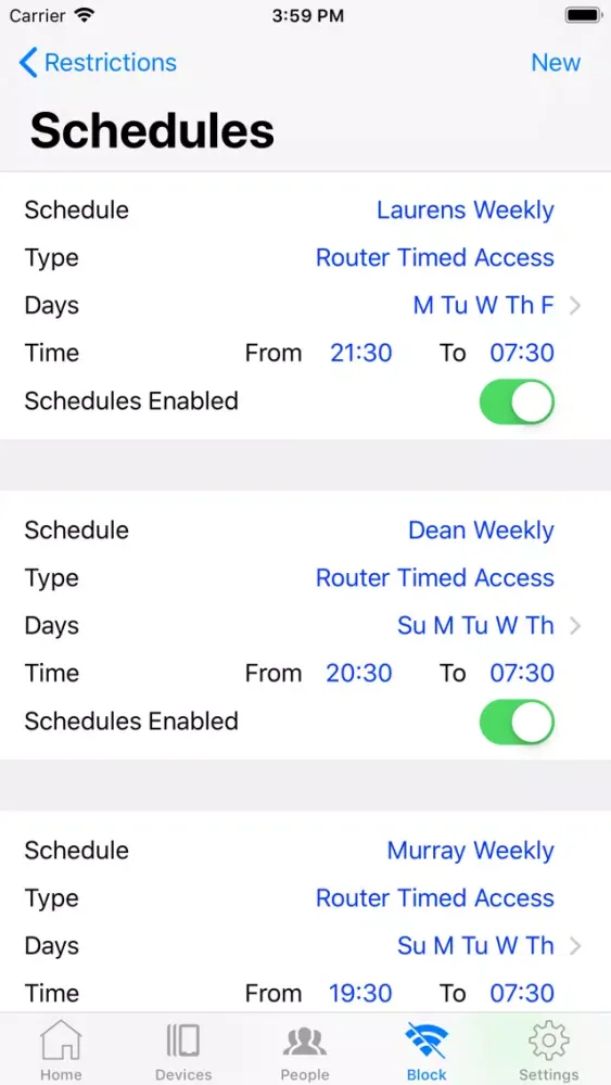 WiFi Billion Router App سکرین شاٹس