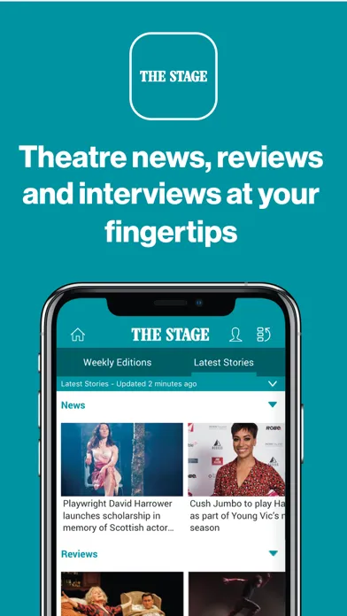 Capturas de tela do The Stage: Theatre News & Jobs