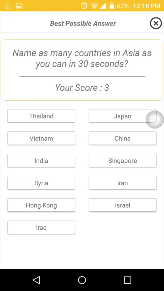 30 Seconds Challenge Screenshots