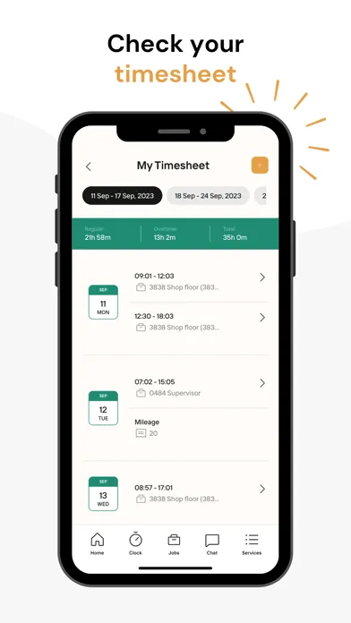 Capturas de pantalla de TimeKeeper Time and Attendance