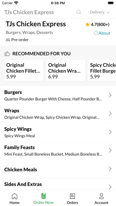 TJs Chicken Express Screenshots