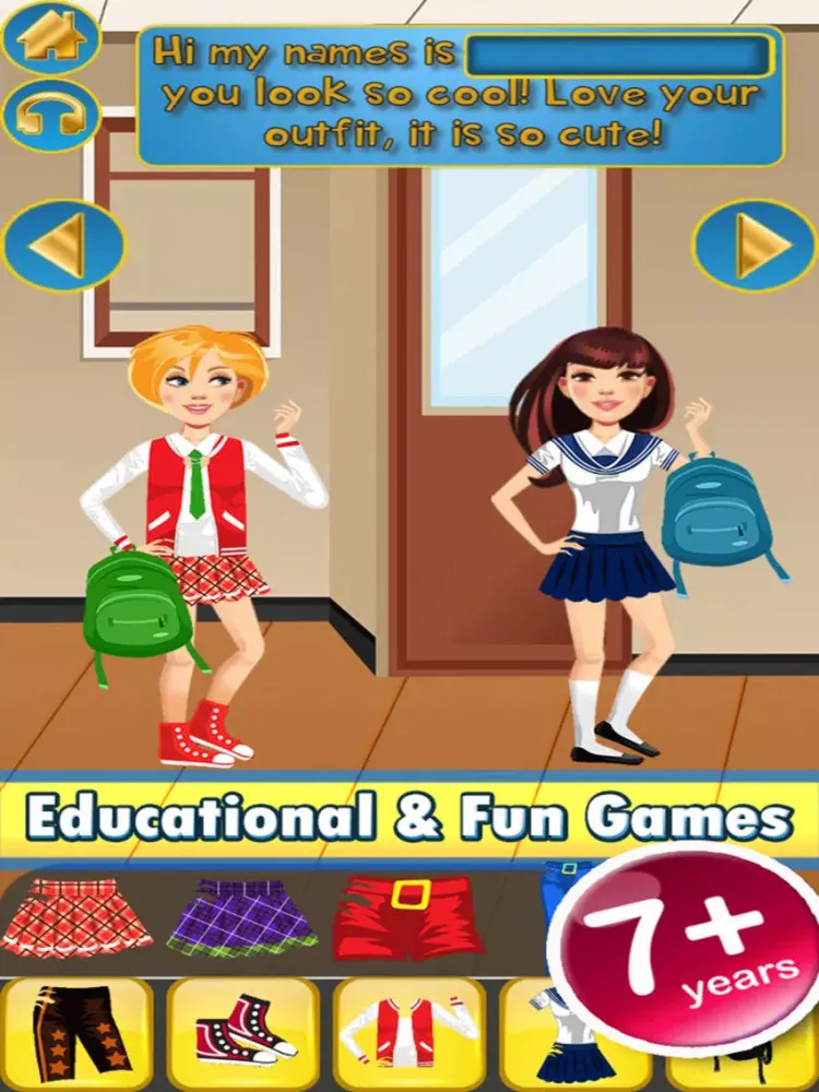 Capturas de tela do My Own Design Club Interactive High School Life Dress Up Story Book - Free App iPad 