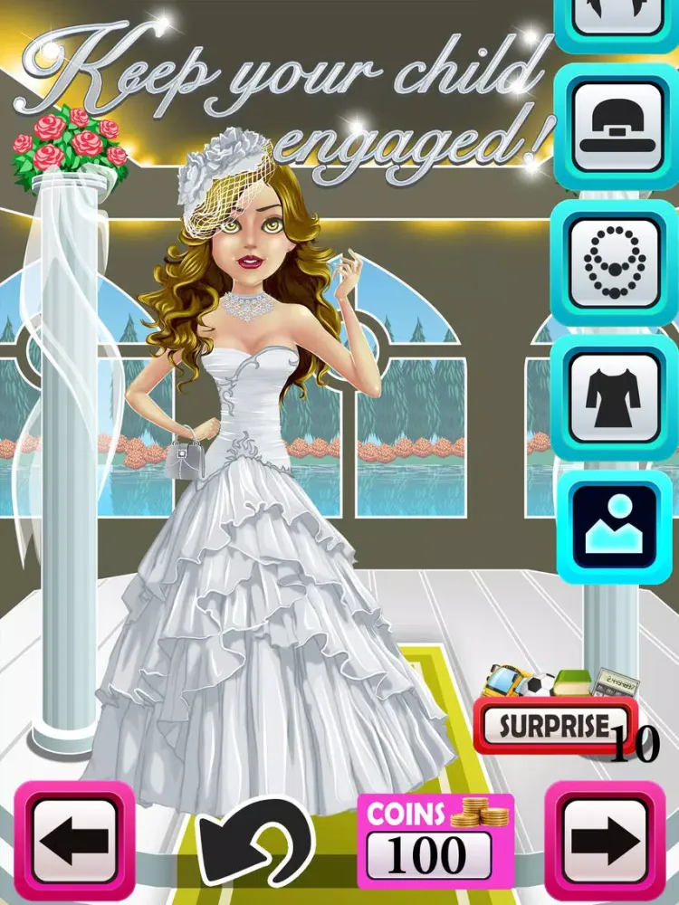 A Wedding Day Makeover Fashion Salon Dressing Up Game iPad  Screenshots