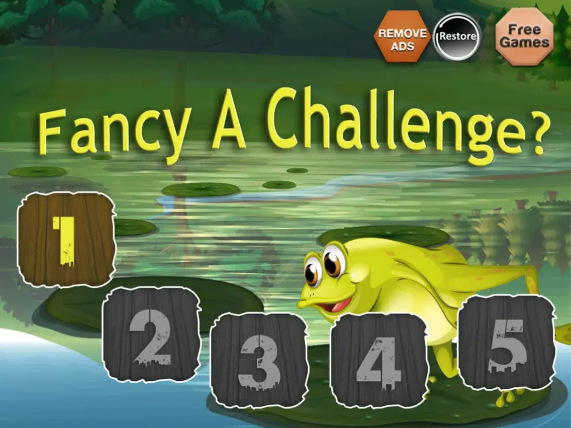 Crazy Jumping Frog - Swamp Logic Game iPad 应用截图