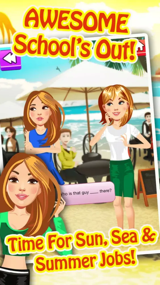 Capturas de pantalla de My Teen Life Summer Job Episode Game - The Big Fashion Makeover Cover Up Interactive Story Free