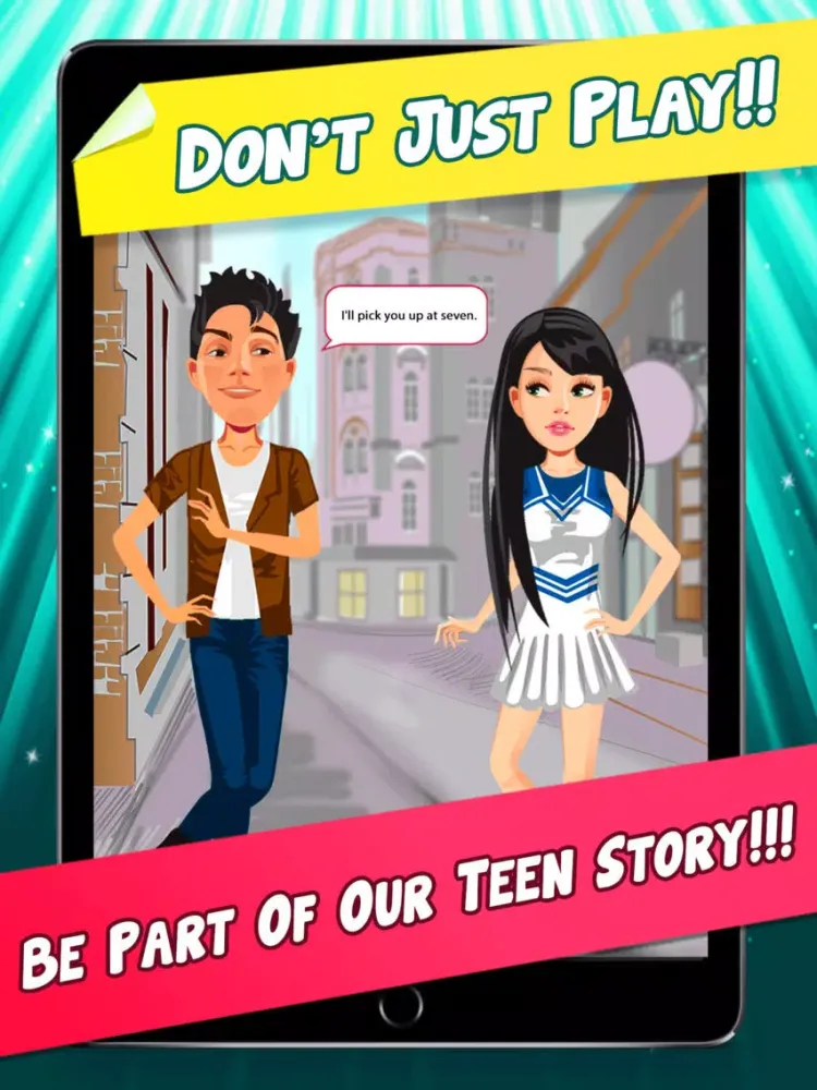 Capturas de pantalla de My Teen Life Campus Gossip Story Part 2 - The Social Episode Dating Game iPad 