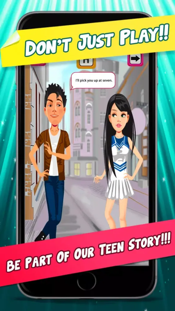Capturas de pantalla de My Teen Life Campus Gossip Story Part 2 - The Social Episode Dating Game
