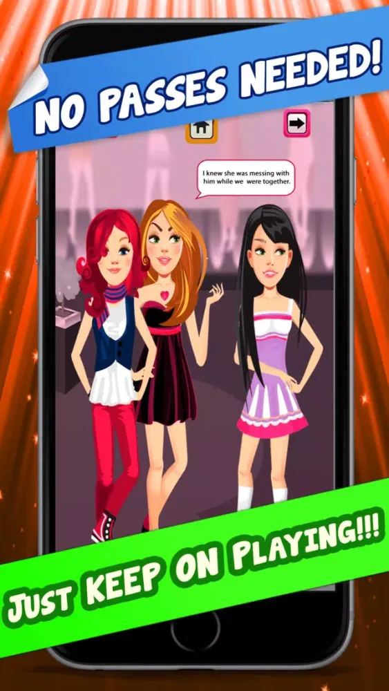 Capturas de pantalla de My Teen Life Campus Gossip Story Part 2 - The Social Episode Dating Game