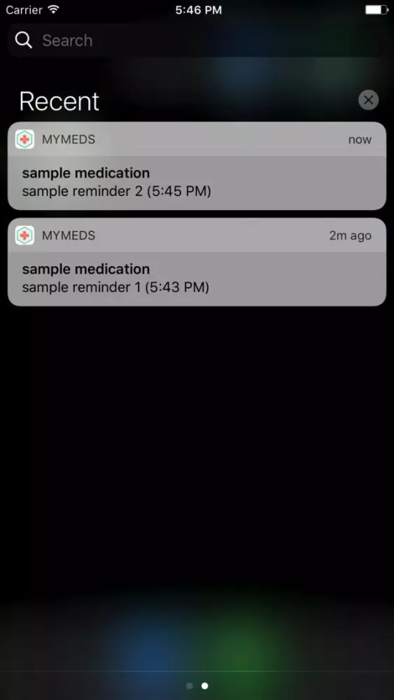 Capturas de tela do MyMeds Medication Reminder App