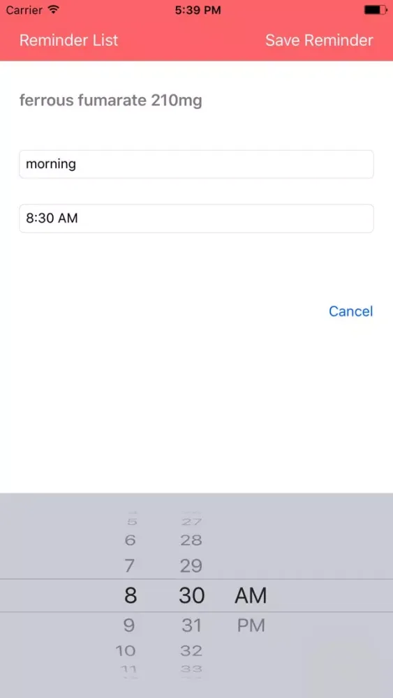 Capturas de tela do MyMeds Medication Reminder App