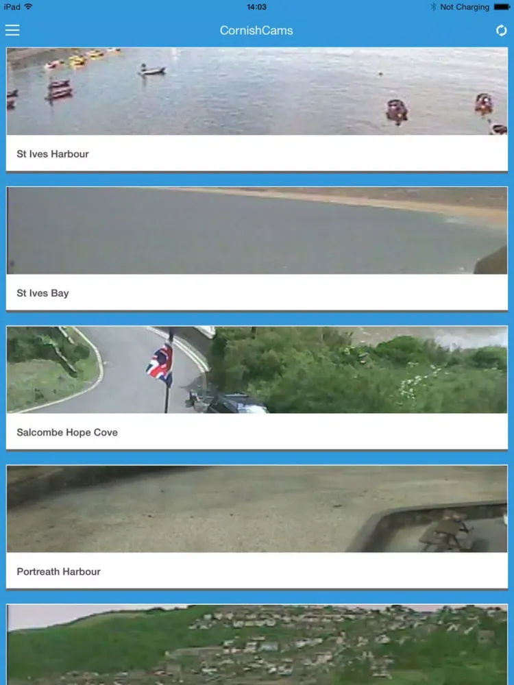 CornishCams PRO iPad  Screenshots