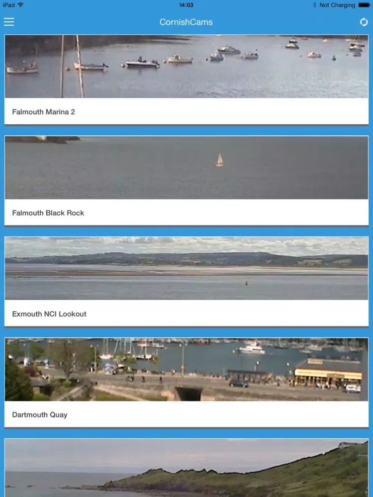 CornishCams PRO iPad  Screenshots