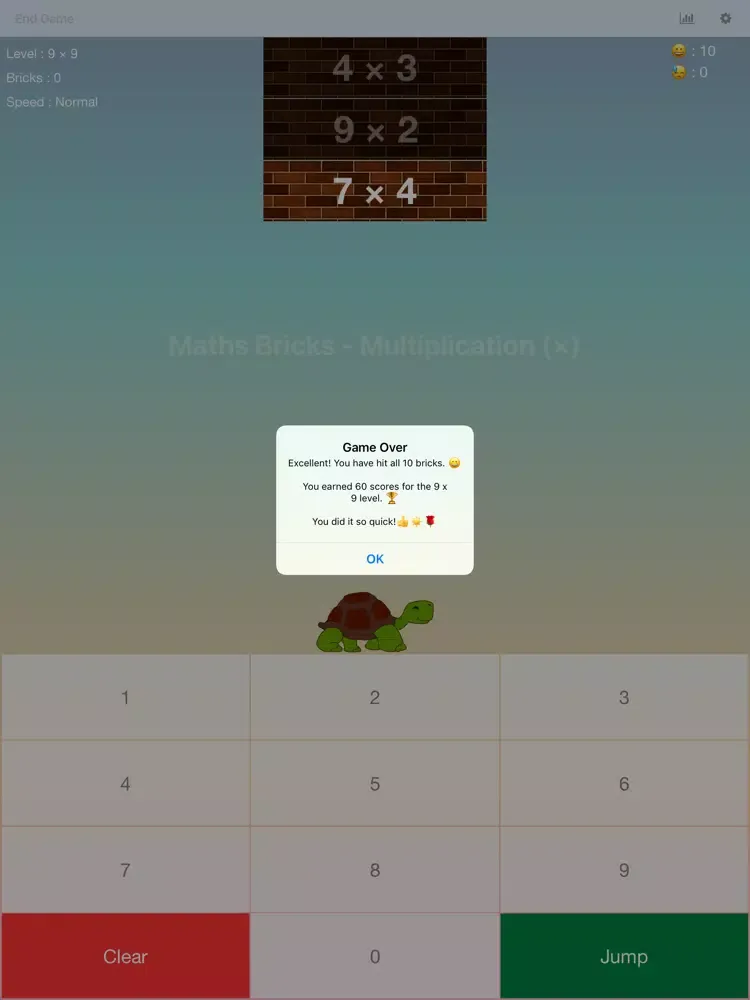 Ảnh chụp màn hình của Maths Bricks - Multiplication iPad 