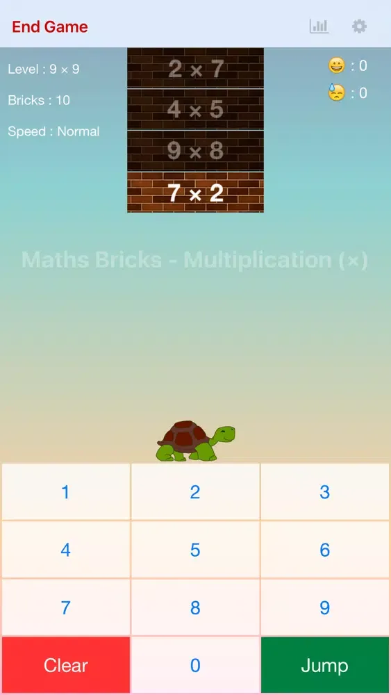 Ảnh chụp màn hình của Maths Bricks - Multiplication
