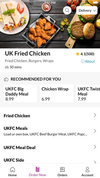 UK Fried Chicken.應用截圖