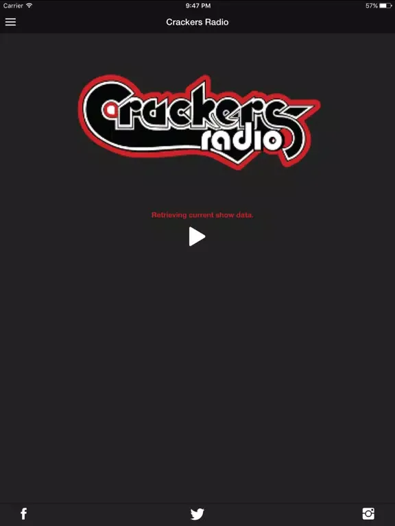 Crackers Radio iPad  স্ক্রিনশট